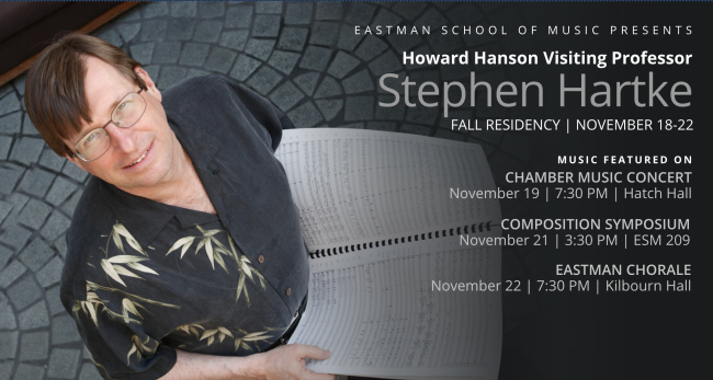 Stephen Hartke residency poster