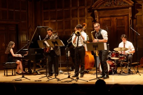 Image of students performing in Kilbourn Hall