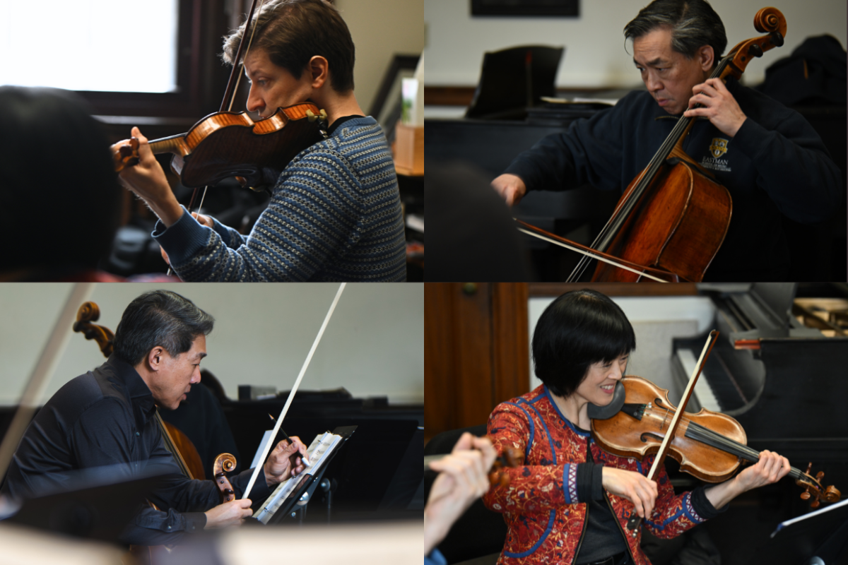 The Ying Quartet in rehearsal